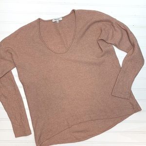 Madewell peach popover sweater M